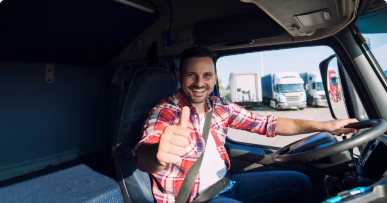 Happy Truck Driver