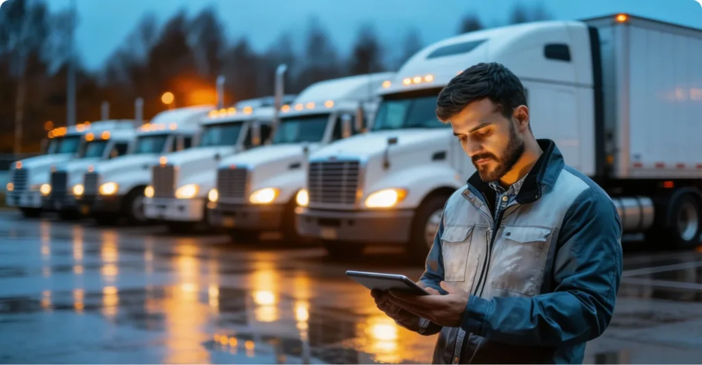 A fleet of trucks | TruckX